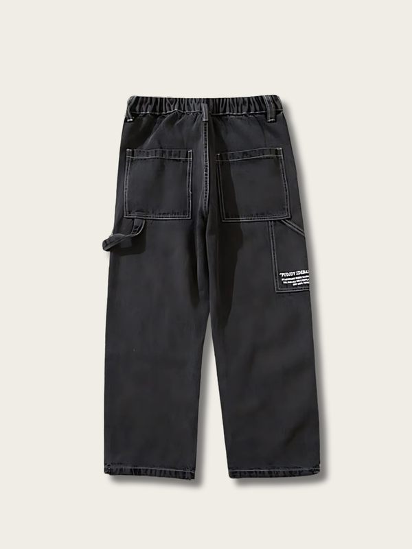 Monochrome Stride Japanese Pants - Large