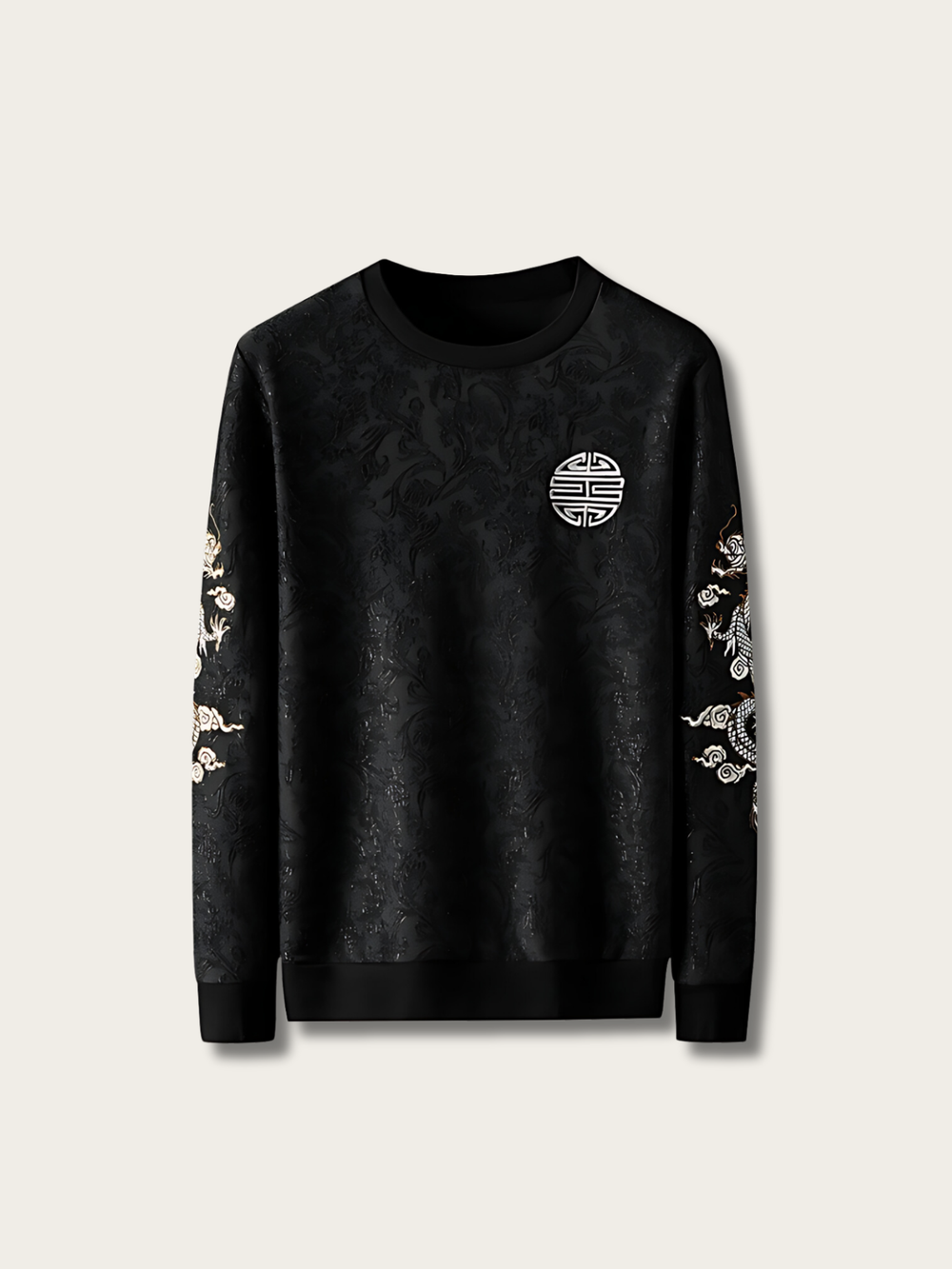 Embroidered Dragon Japanese Sweatshirt - Medium