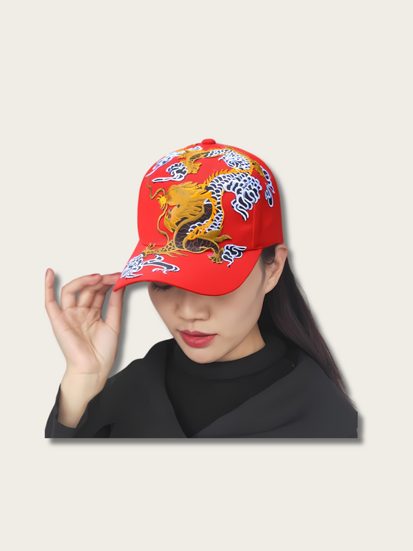 Imperial Dragon Blaze Japanese Cap - Pink