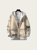 Harmony Crane Ink Japanese Hoodie - Small