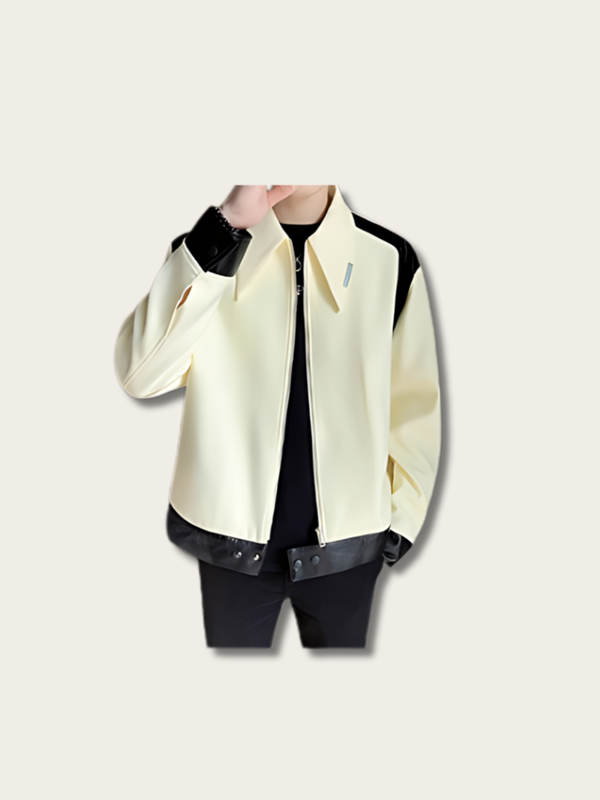 Cool Two Tone Plain Japanese Jacket - Medium