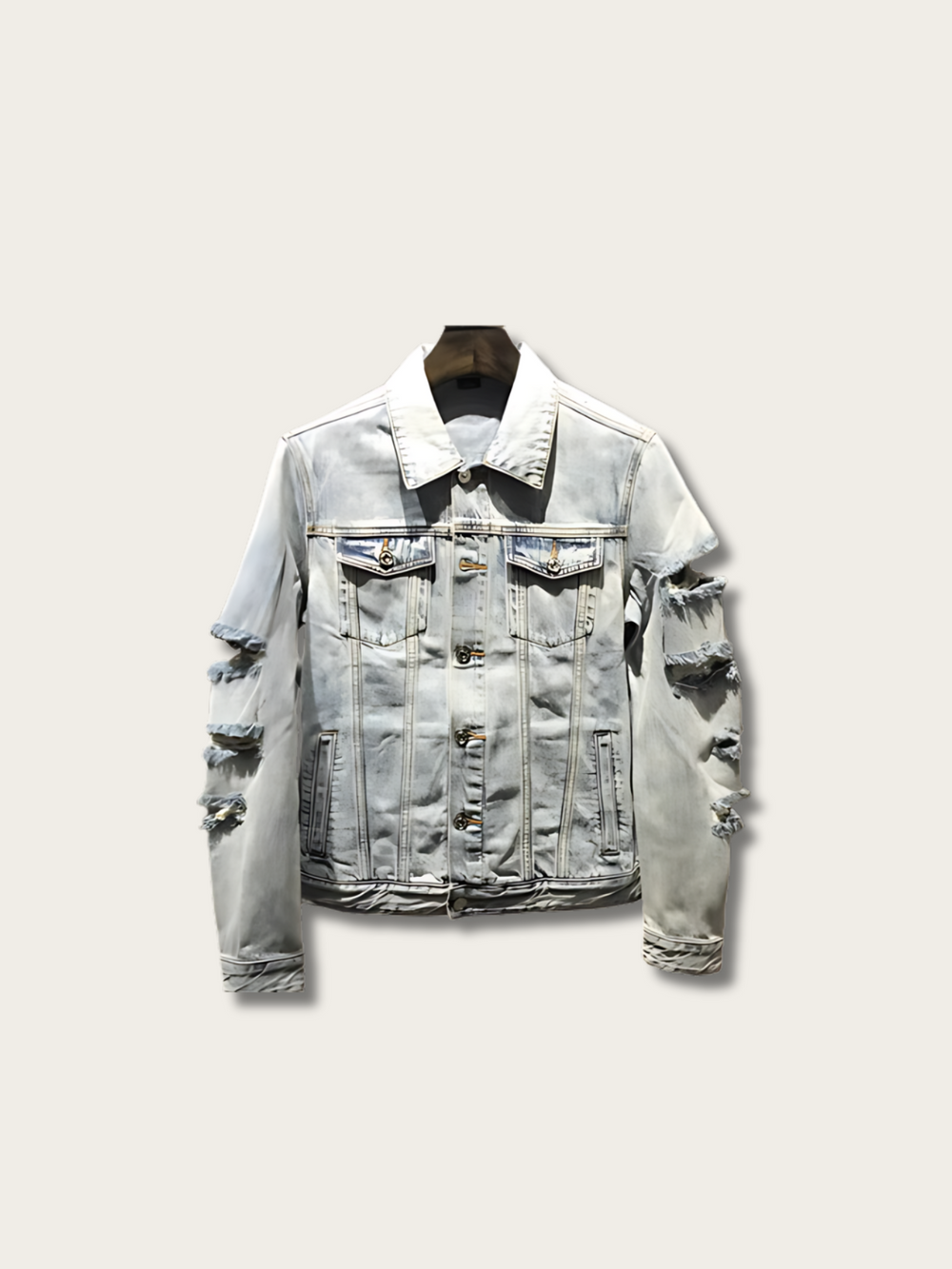 Pirate Skull Denim Japanese Jacket - Medium