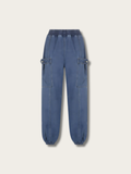 Blue Cargo Comfort Japanese Pants - Small