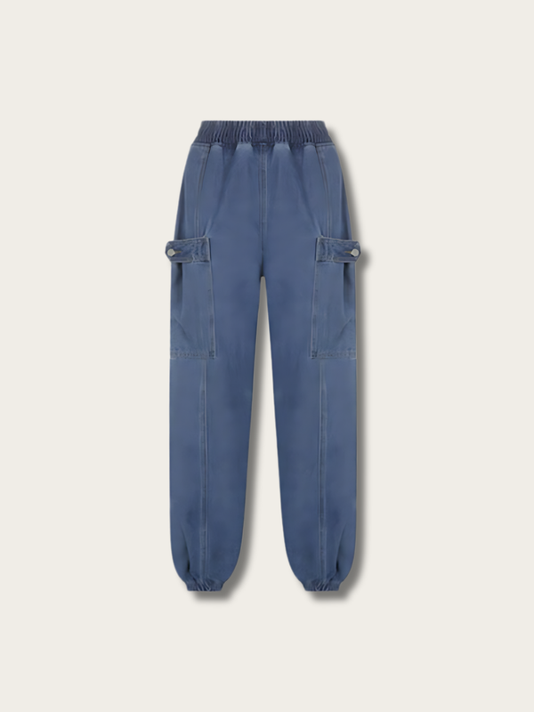 Blue Cargo Comfort Japanese Pants - Small