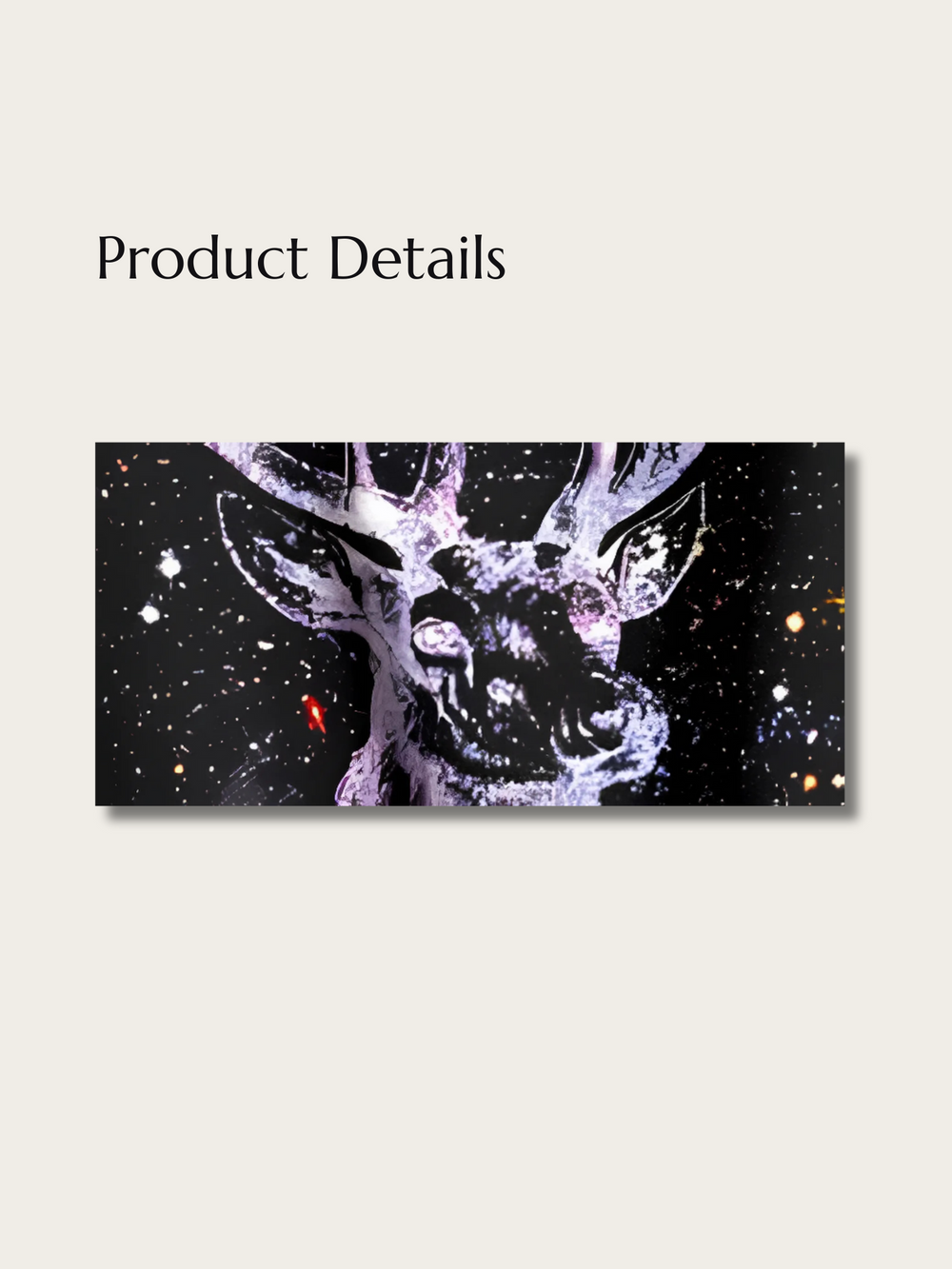 Cosmic Stag Galaxy Japanese Sweater - Medium