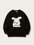 Rabbit Fleece Knit Japanese Sweater - Small