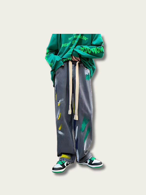 Art District Graffiti Asian Pants - Small