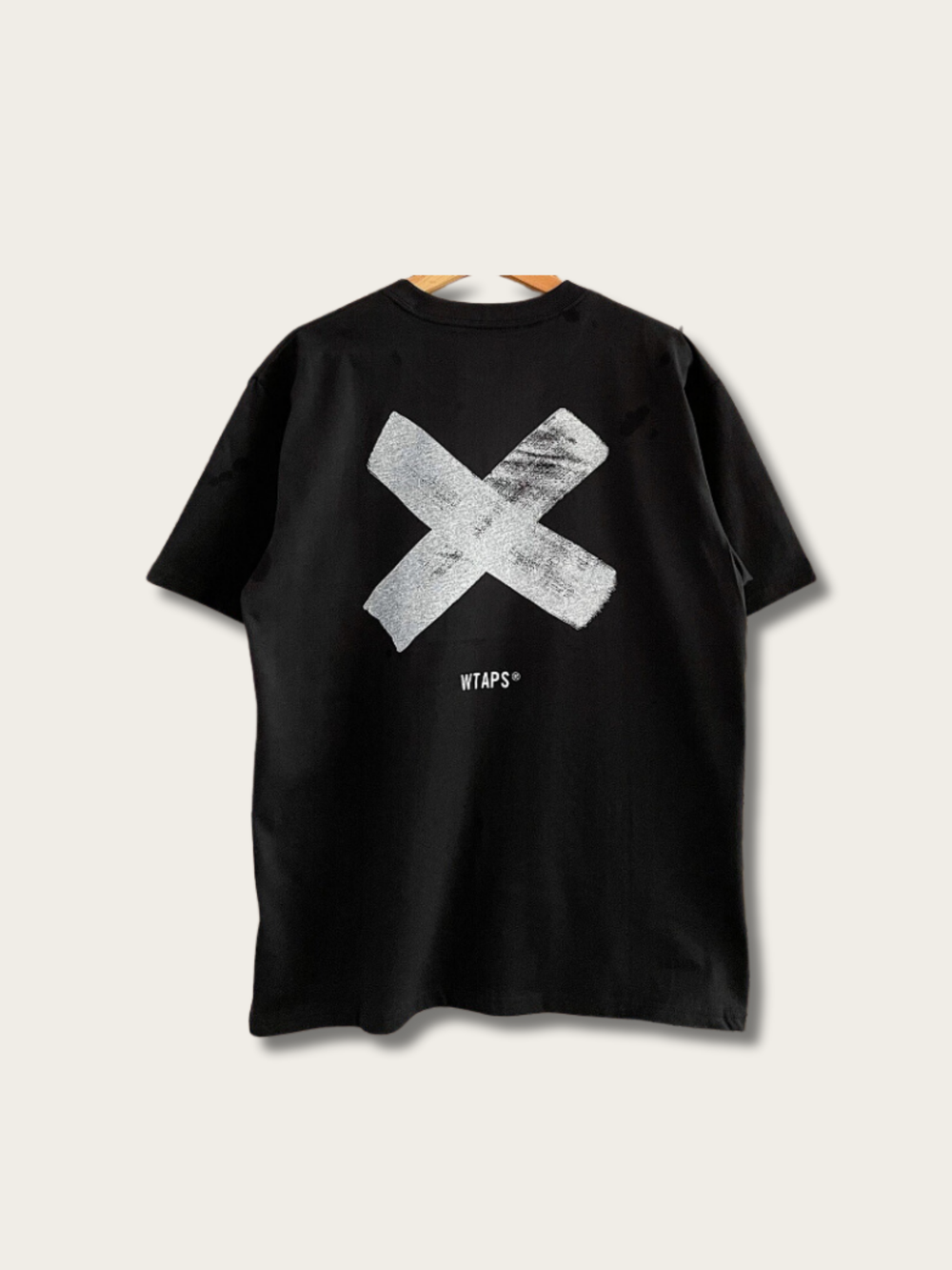 Cross Printed Japanese T Shirt - Medium