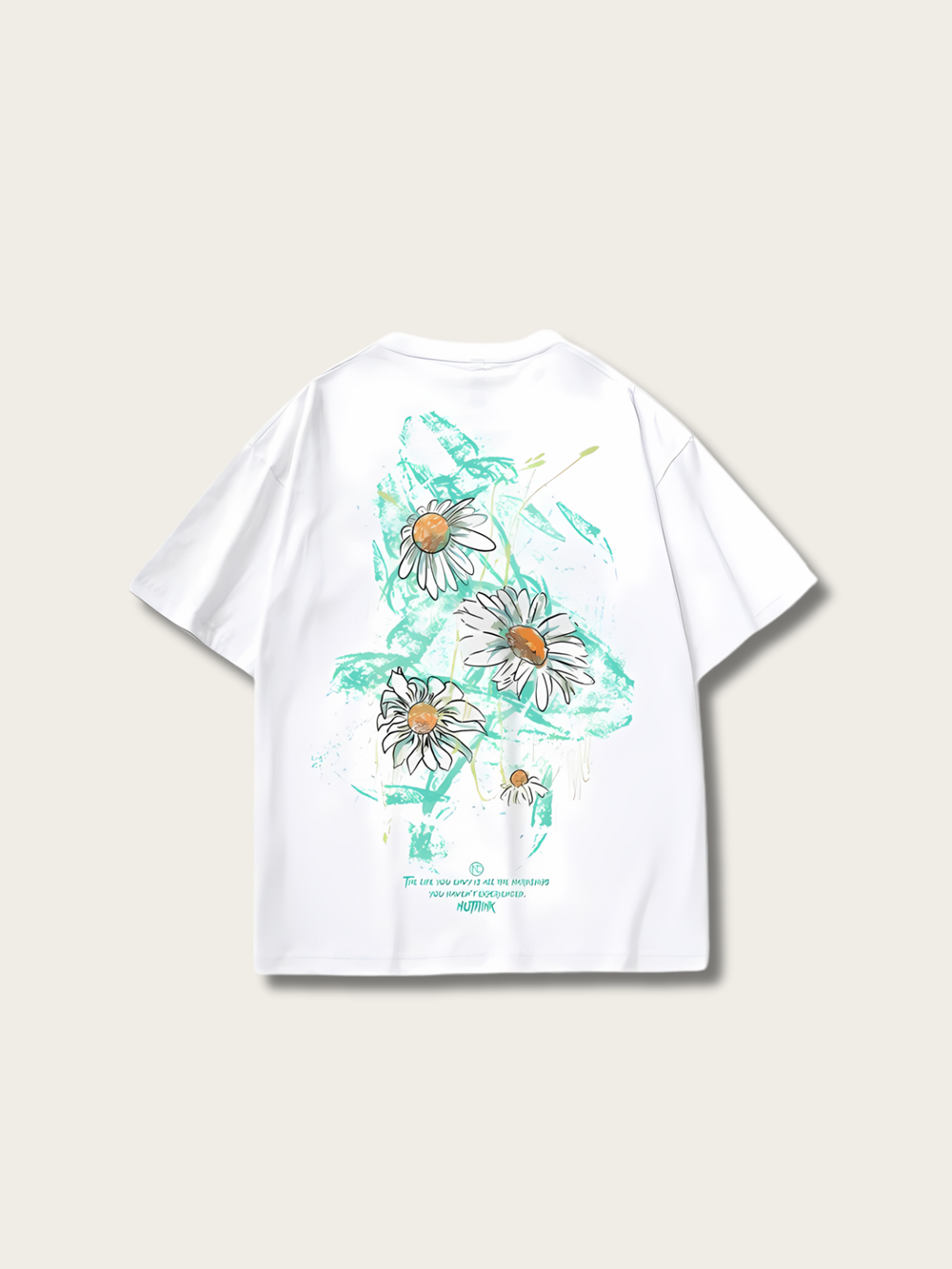 Daisy Flower Japanese T Shirt - Medium