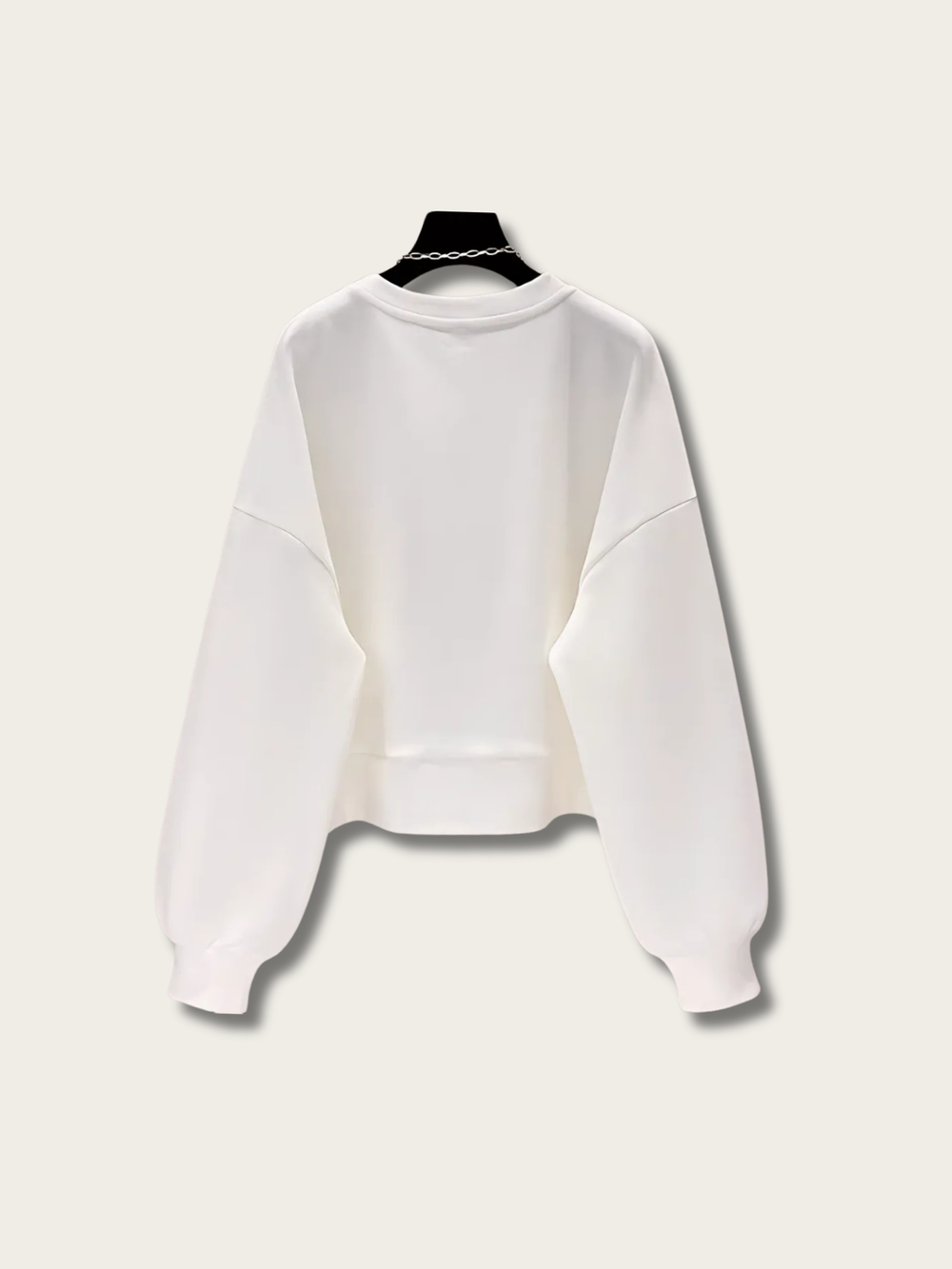 Cropped Minimalist Japanese Sweatshirt - Large