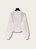 Cropped Minimalist Japanese Sweatshirt - Large