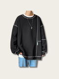 Stitchflow Oversized Crew Japanese Sweater - Medium
