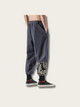 Dragon Flow Patchwork Japanese Jogger Pants - Large
