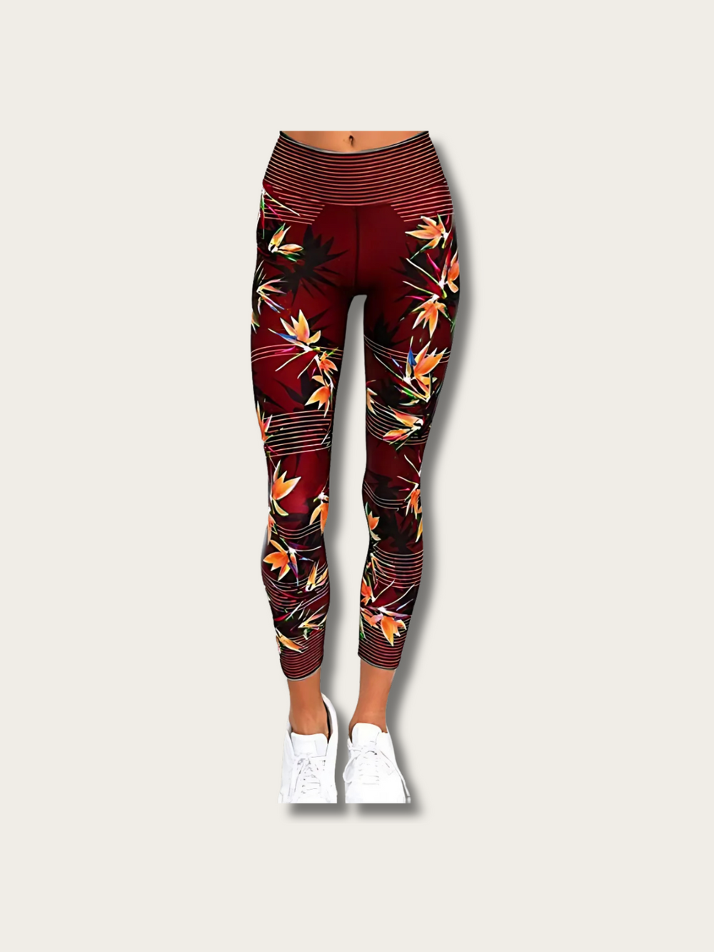 Tropical Blaze Japanese Yoga Pants - Small