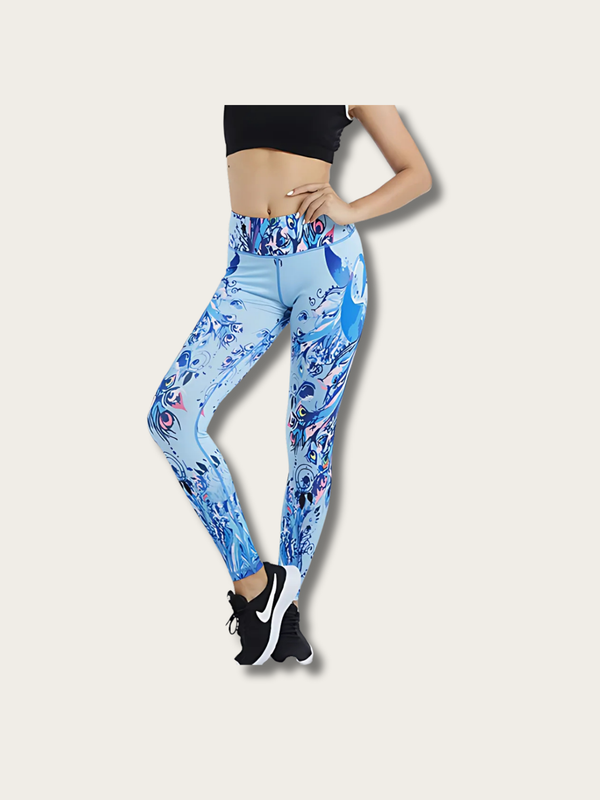 Neon Flow Japanese Yoga Pants - Small