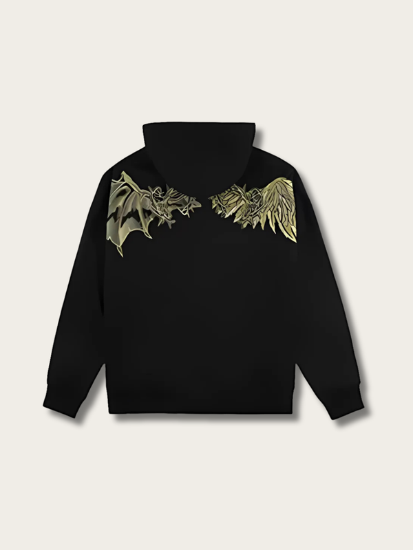 Winged Emblem Japanese Hoodie - Small