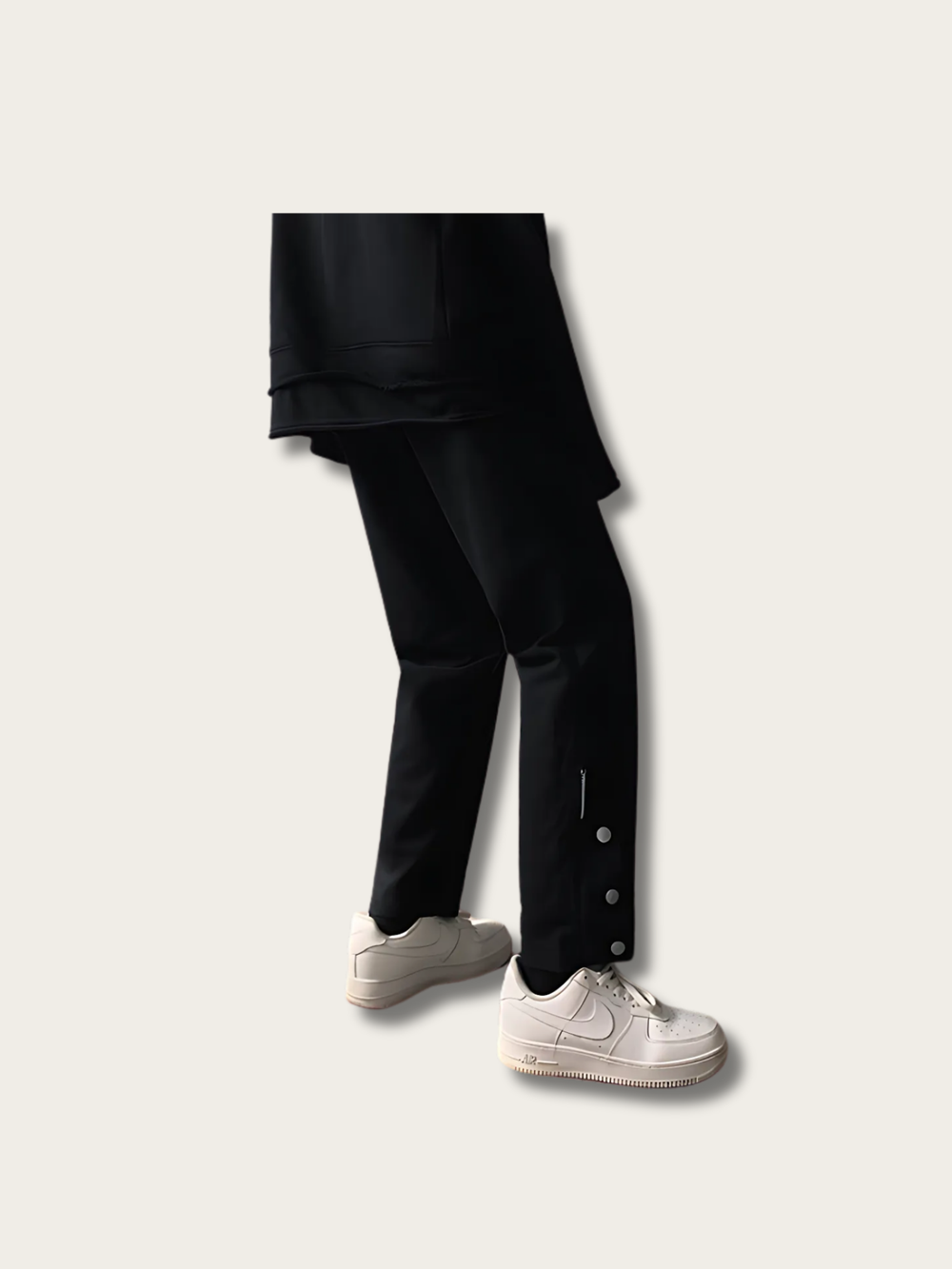 Midnight Buttonflow Japanese Modern Pants - Large
