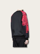 Crimson Lace Silhouette Japanese Sweatshirt - Large