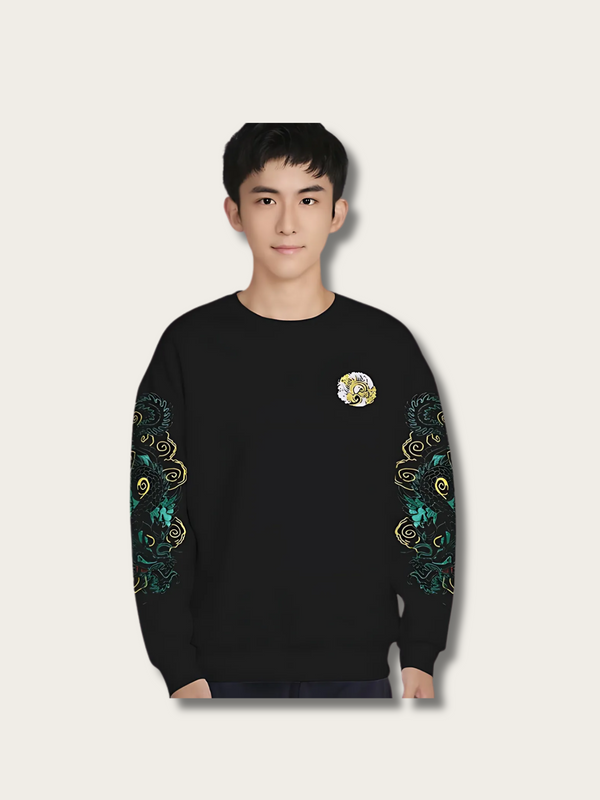 Wind Dragon Japanese Sweatshirt - Medium