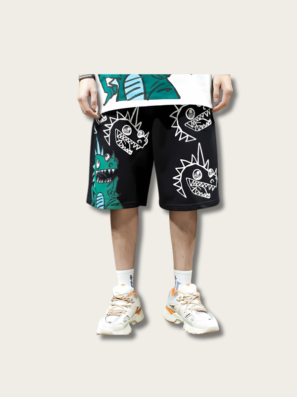 Monstrous Street Vibe Japanese Shorts - Medium
