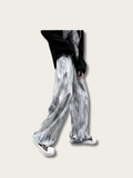 Monochrome Wave Japanese Pants - Medium