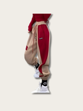 Contrast Splicing Color Japanese Pants - Small