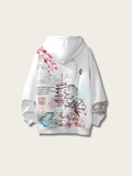 Sakura Horizon Scenic Japanese Hoodie - Medium
