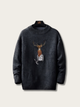 Cozy Deer Knitted Japanese Sweater - Small