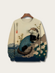 Tranquil Otter Japanese Sweatshirt - S