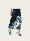 Tidal Flow Artistry Japanese Wide Pants - Large