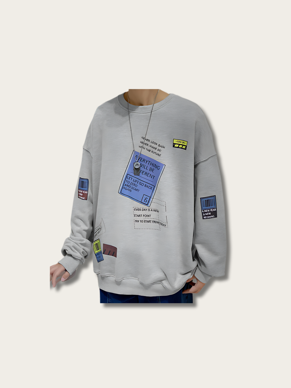 Mail Sticker Japanese Sweatshirt - Medium