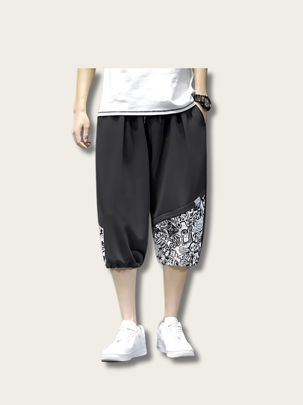 Graffiti Flow Urban Japanese Shorts - Medium