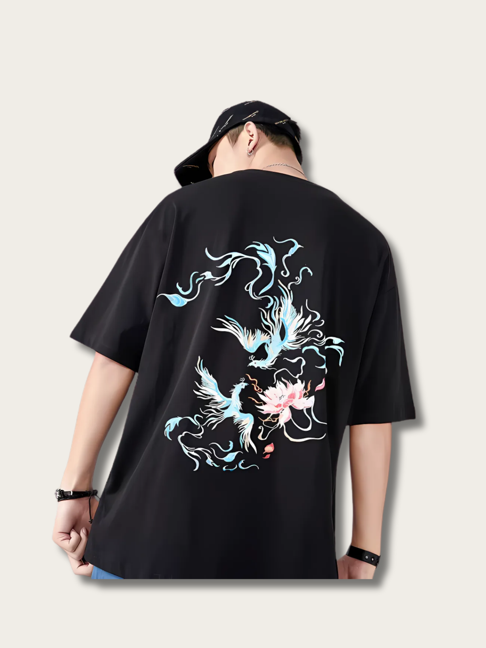 Phoenix Whisper Ink Japanese T Shirt - Large