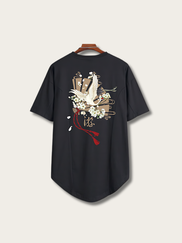 Crane Streetwear Japanese T Shirt - Small