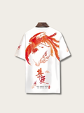 Classic Phoenix Printed Japanese T Shirt - Small
