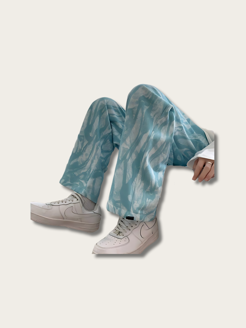 Abstract Flow Japanese Pants - Medium