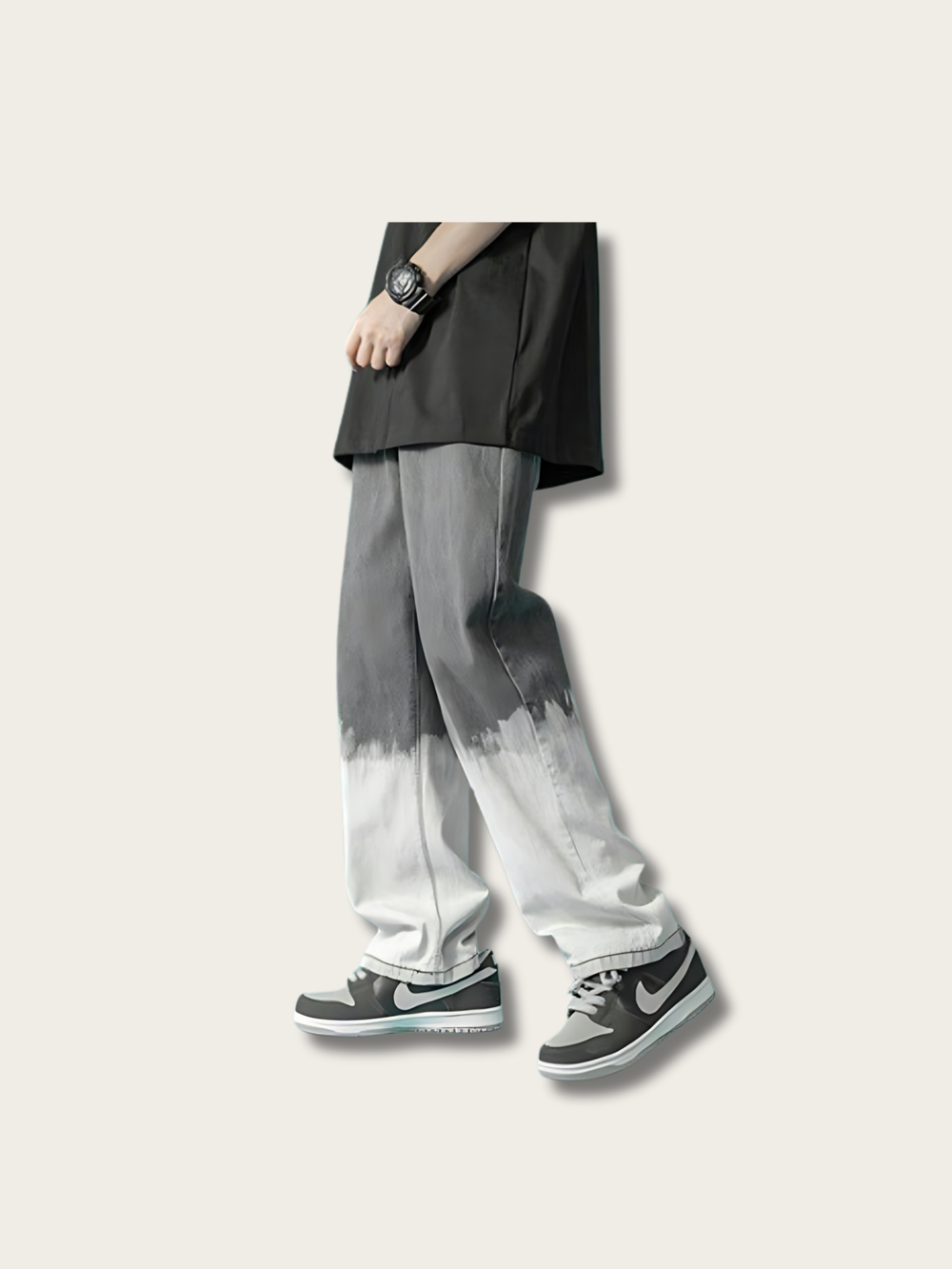 Retro Gradient Flow Japanese Pants - Medium