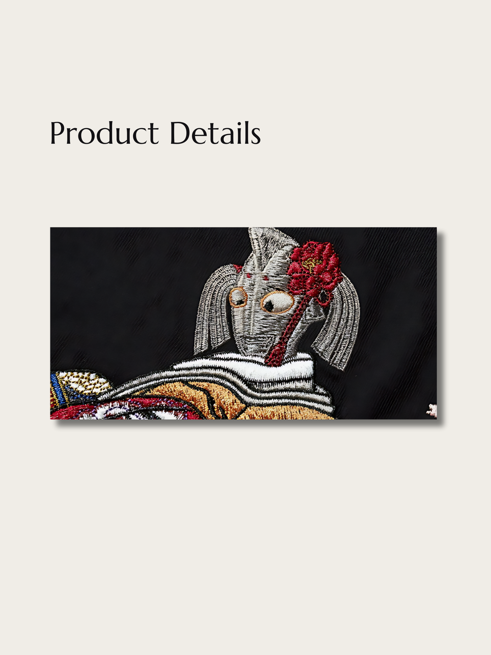 Embroidered Geisha Japanese T Shirt - Large