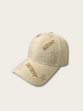 Embroidered Stars Japanese Cap - Khaki