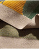 Close-up of the knitted scene and ribbed hem