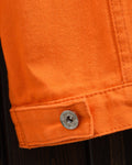 Close-up of the buttoned cuff and tonal stitching