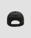 Black dragon print cap, back view of the adjustable strap