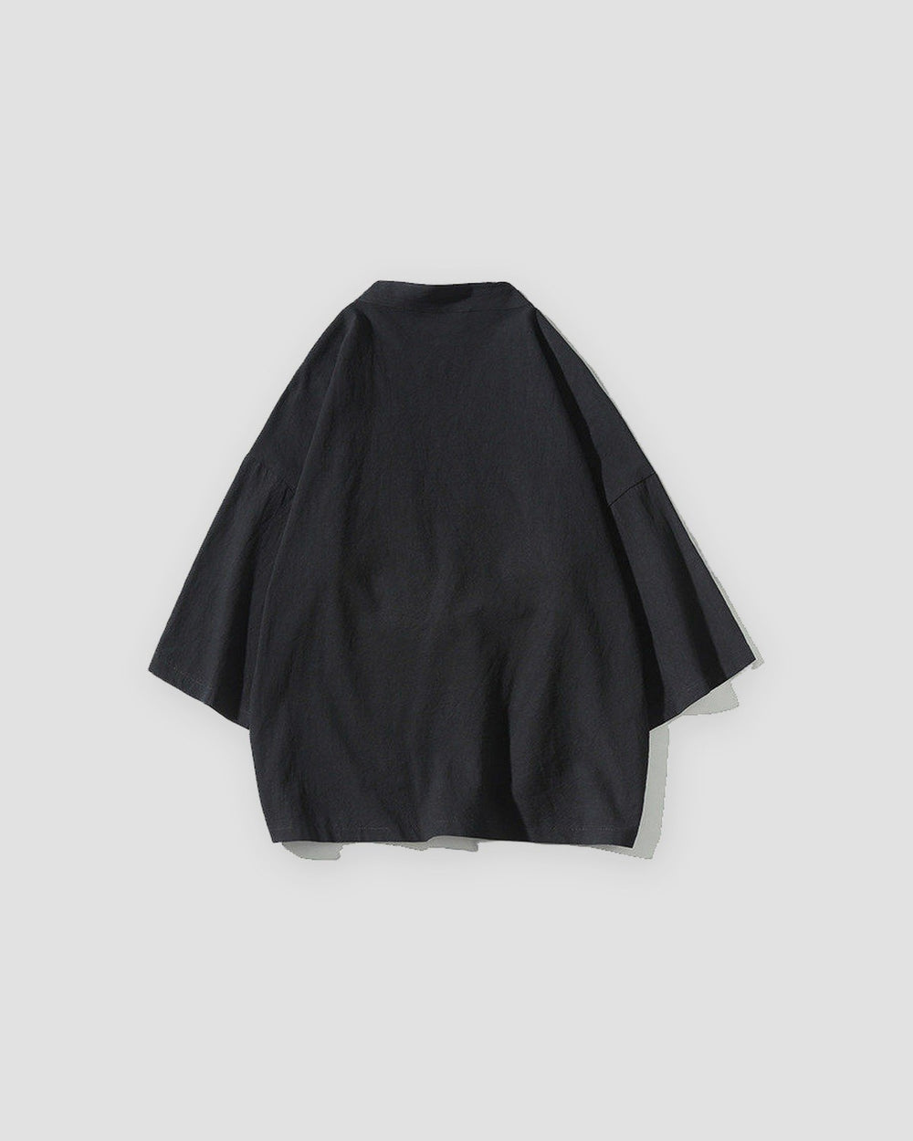Black haori jacket, back view