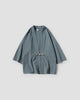 Gray blue haori jacket, front view