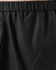 Close-up of the elastic waistband and the split wrap panel