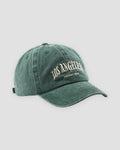 Washed green Los Angeles dad cap, three-quarter view