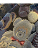Close-up of the woven teddy bear jacquard